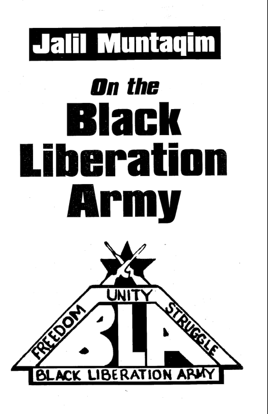 Jalil Muntagim On the Black Liberation Army BLACK LIBERATION AP